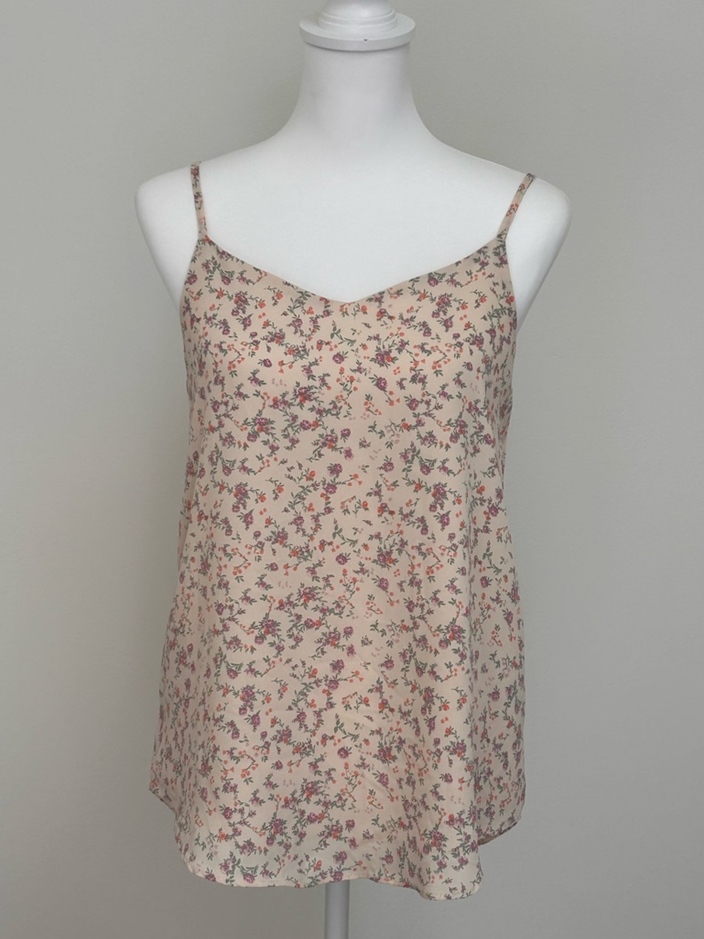 Women’s Beige Ditsy Floral Cami Top